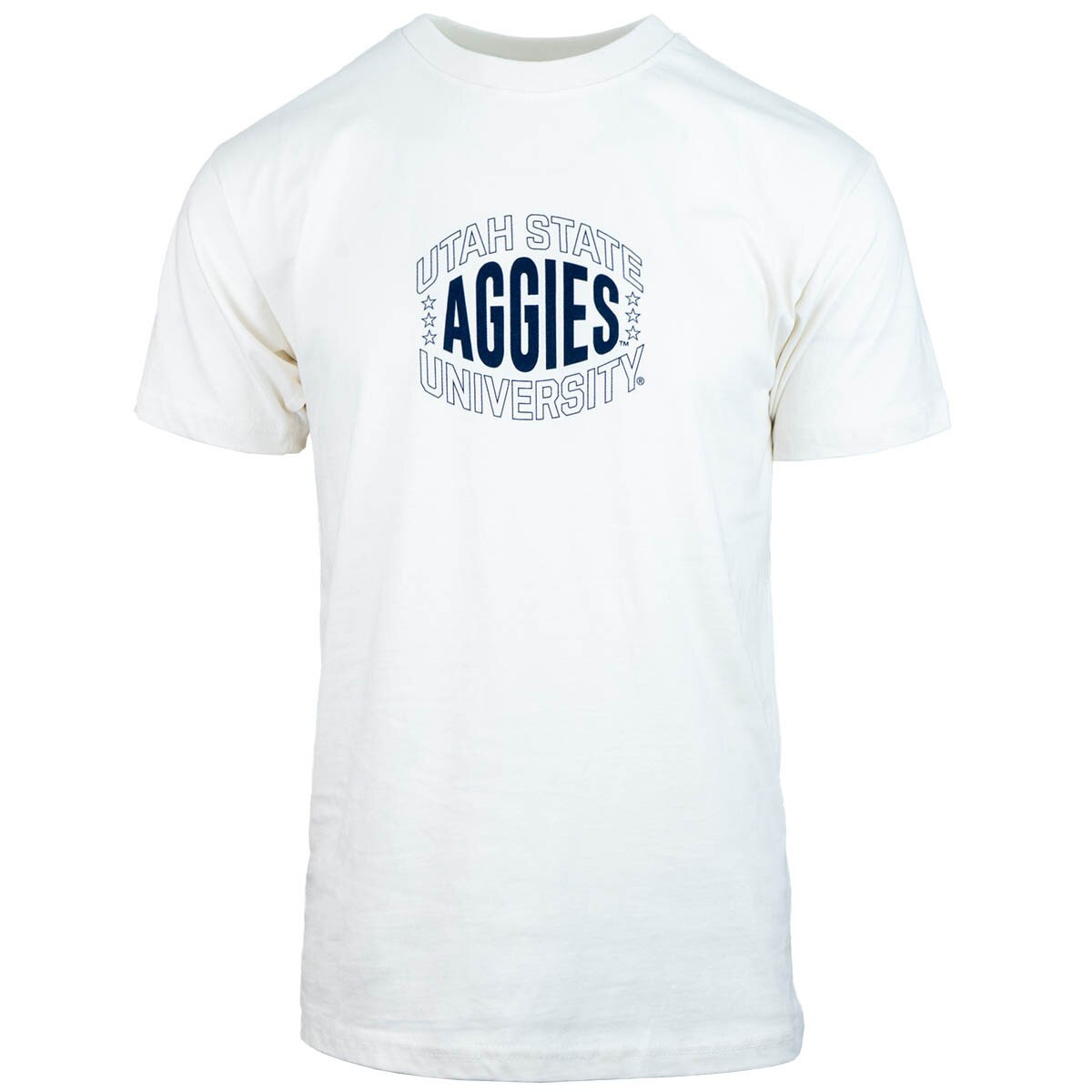 Utah State Aggies stars unisex white t-shirt
